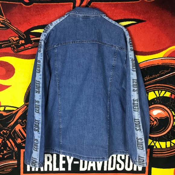 Levi’s Premium Denim Trucker Snap Button Jacket - Picture 6 of 7